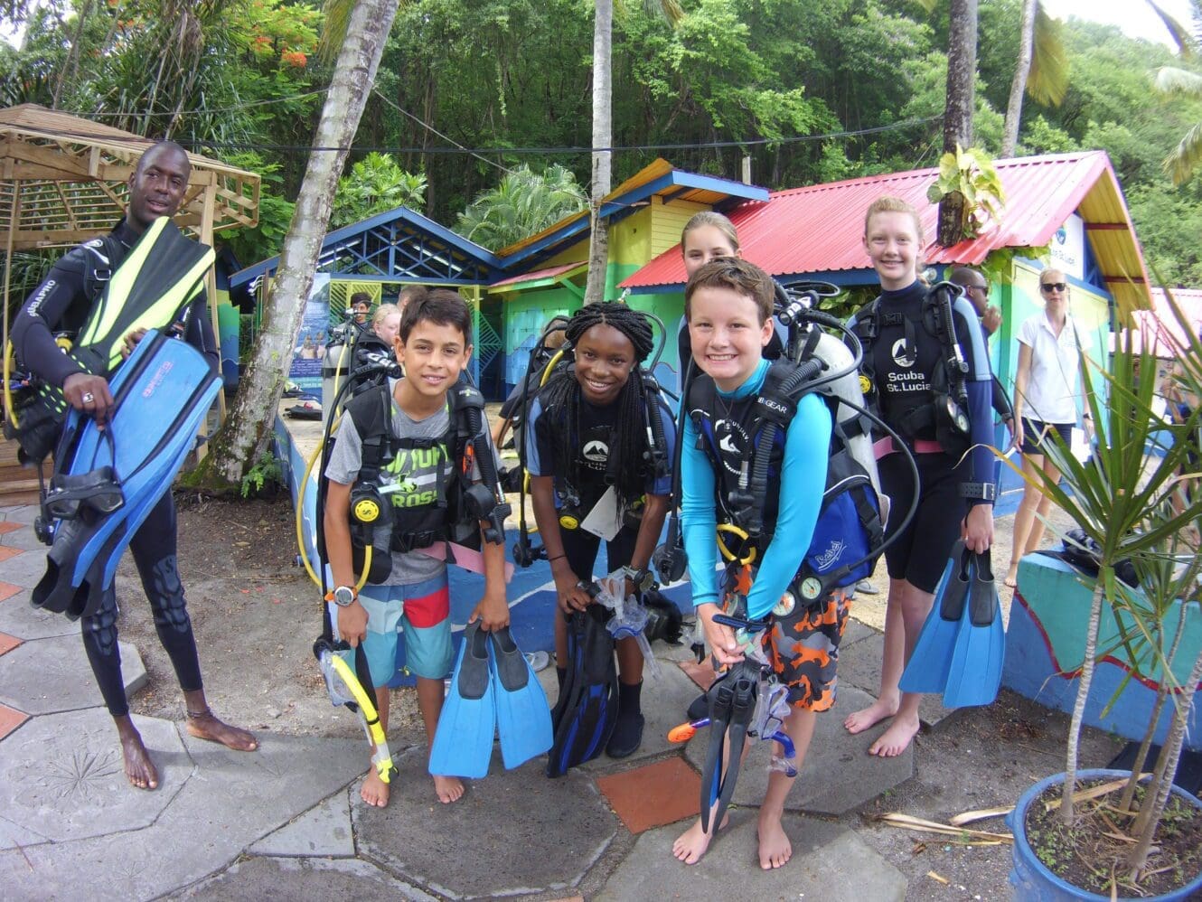 St. Lucia, Kids Sea Camp, family vacations, kids and diving