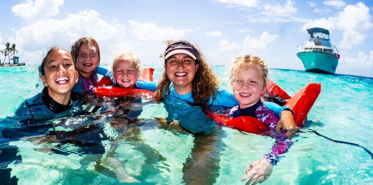 successful family vacation, kids sea camp, kids and diving
